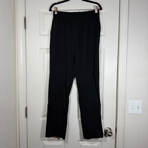 Yogalicious Black Trekki Modern Day Pant Straight Leg Comfort Athleisure Medium
